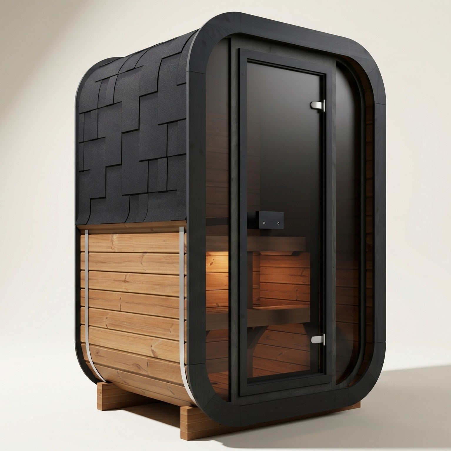 Outdoor Premium Thermowood Cube Sauna - SKOG Edition | Home & Garden (2-Person)