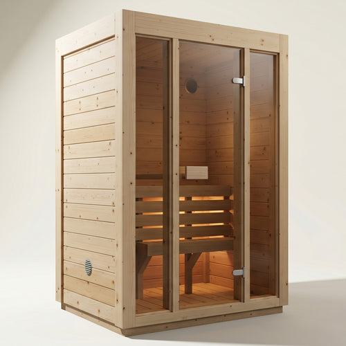 Dry Pine Indoor Sauna - ELLA Compact Edition | Home & Garden (2-Person)