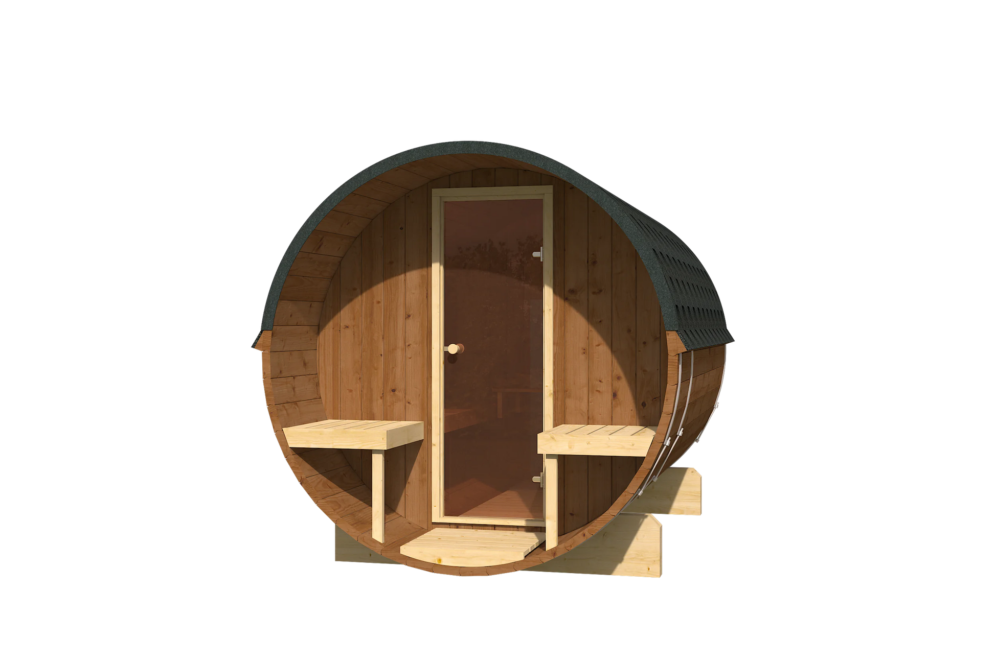 SaunaSupply EDA 280 Thermowood Outdoor Barrel Sauna - 4-6 People