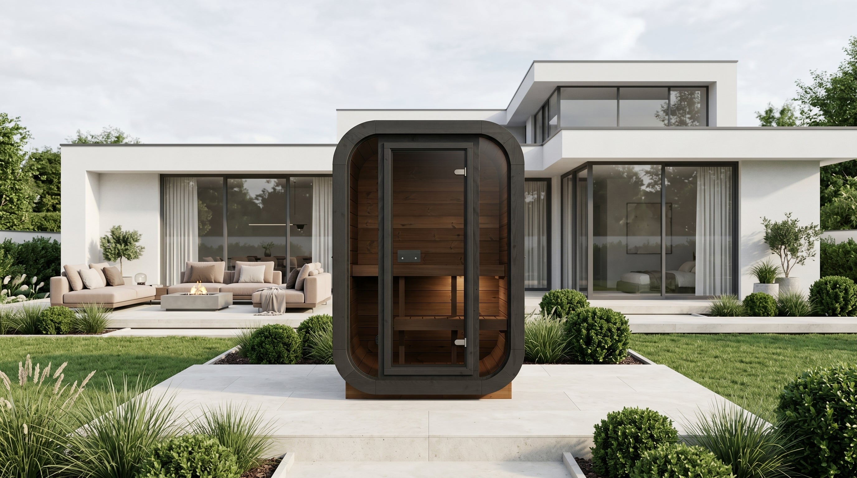 Outdoor Premium Thermowood Cube Sauna - SKOG Edition | Home & Garden (2-Person)